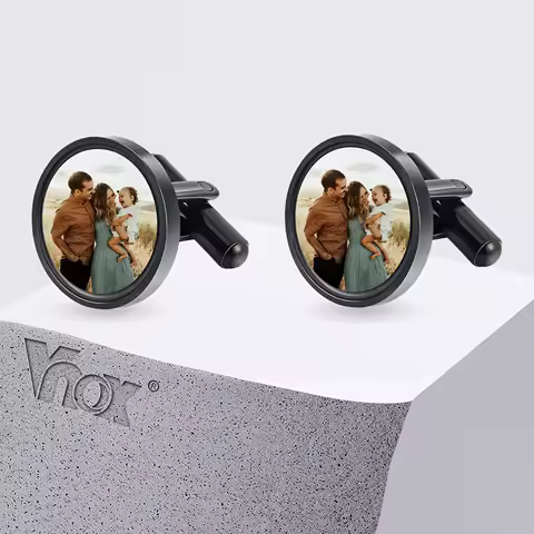 Boutons de manchette photo personnalisée Vnox