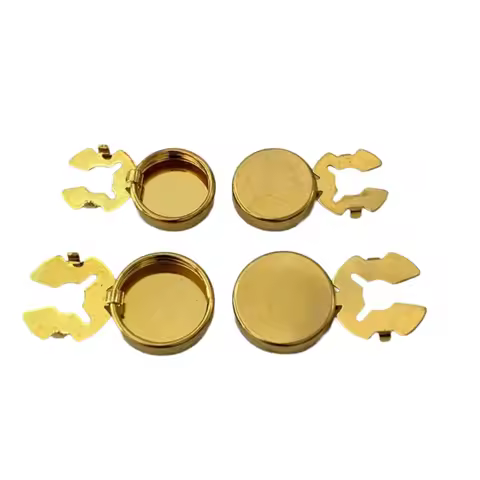 Boutons de manchette laiton couverture rond passementerie