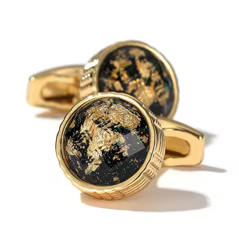 Boutons de manchette TOMYE rond smoking or formel